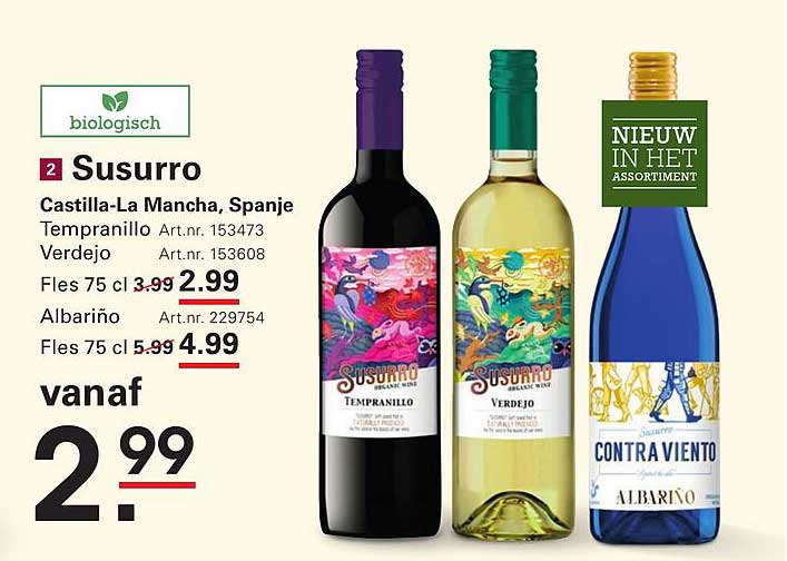 Susurro Castilla-La Mancha, Spanje Tempranillo / Verdejo / Albariño