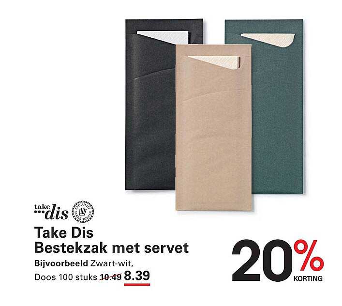 Take Dis Bestekzak met servet