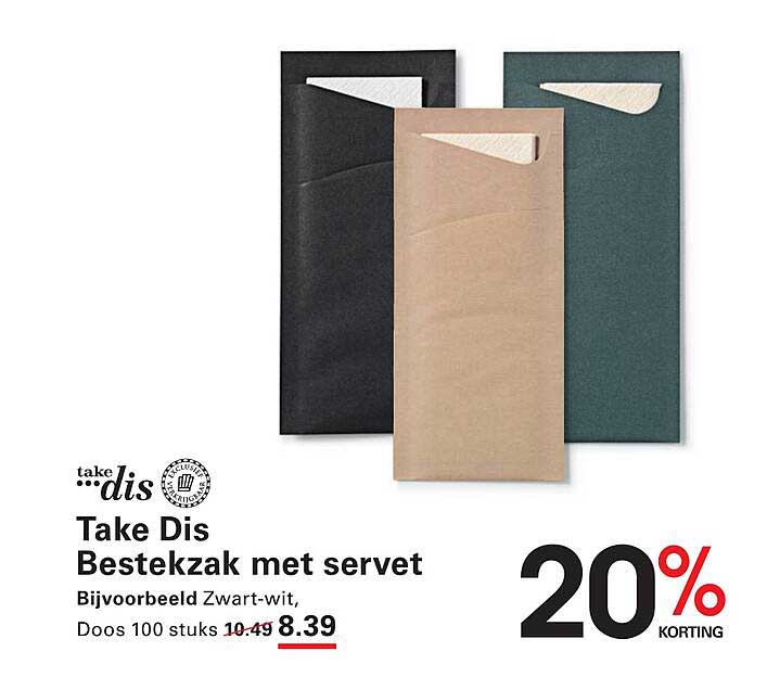 Take Dis Bestelzak met servet
