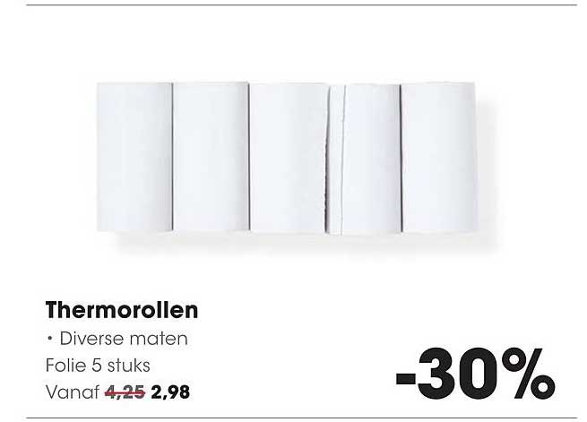 Thermorollen • Diverse maten • Folie 5 stuks -30%