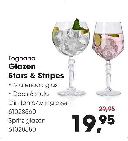 Tognana Glazen Stars & Stripes
