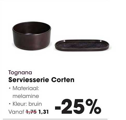Tognana Serviesserie Corten -25%