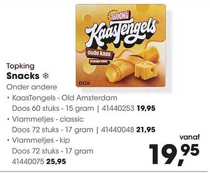 Topking Snacks KaasTengels - Old Amsterdam