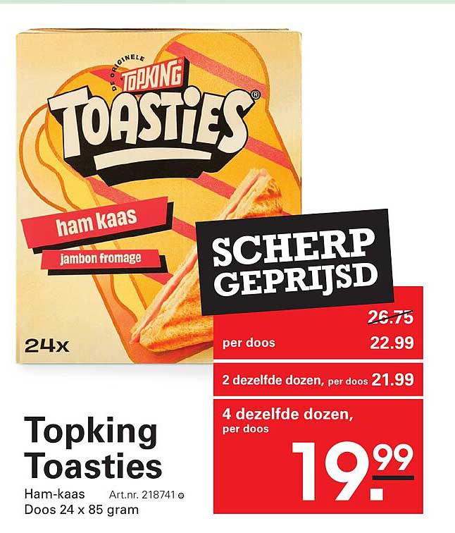 Topking Toasties Ham-kaas