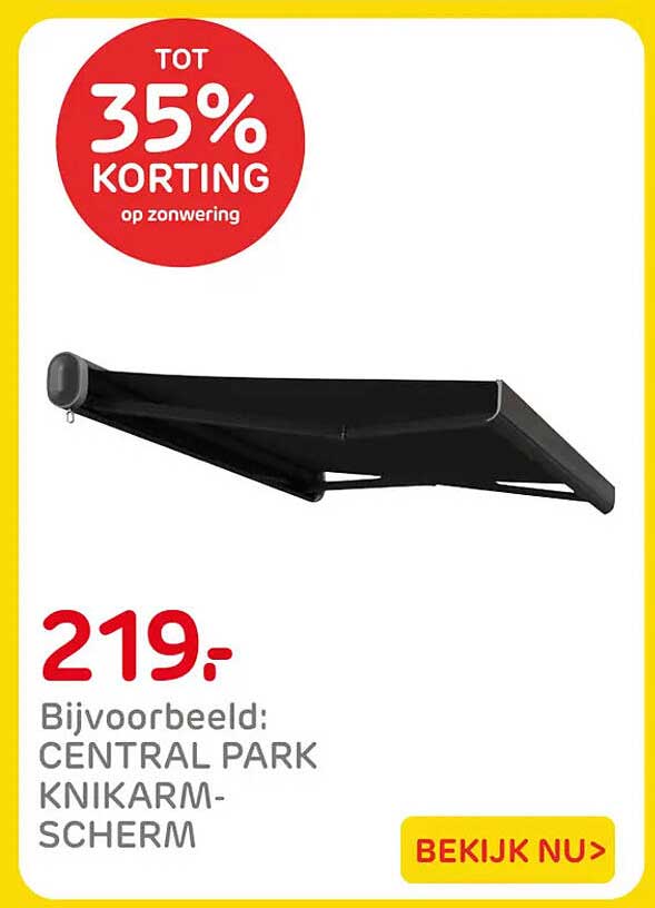 TOT 35% KORTING op zonwering