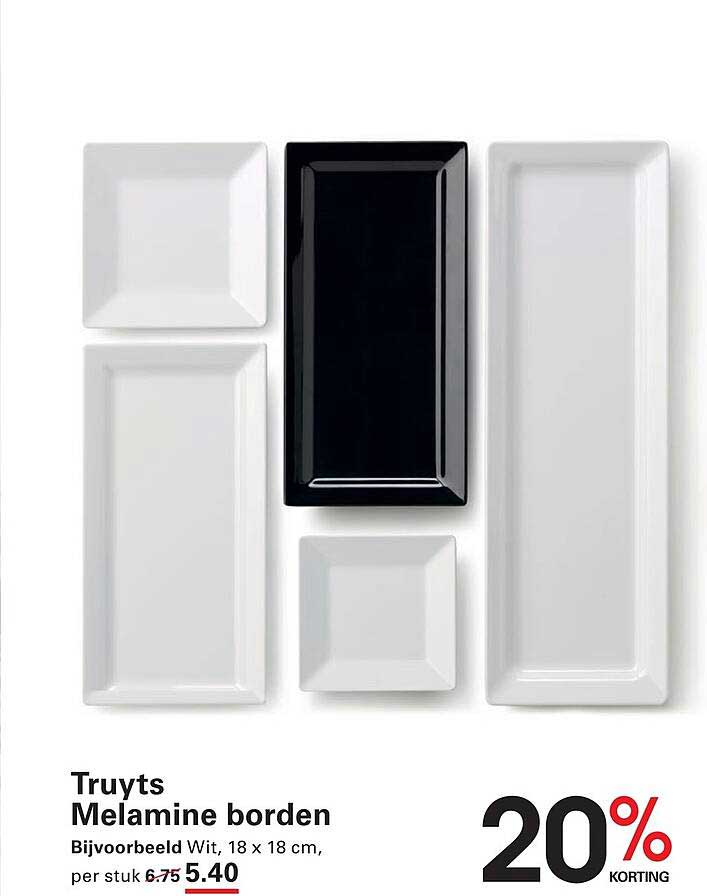 Truyts Melamine borden