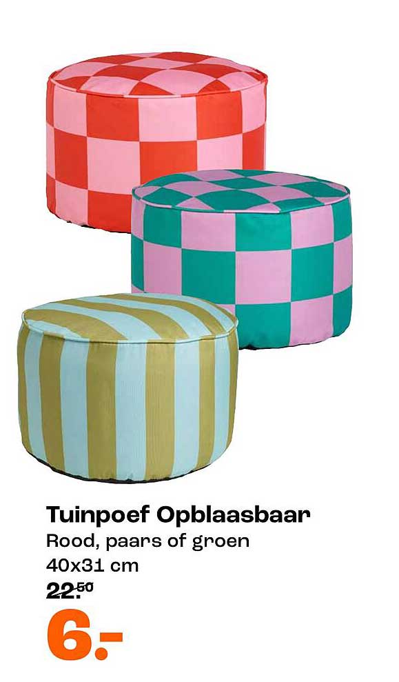 Tuinpoef Opblaasbaar