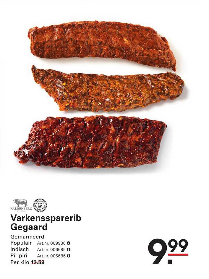 Varkenssparerib Gegaard