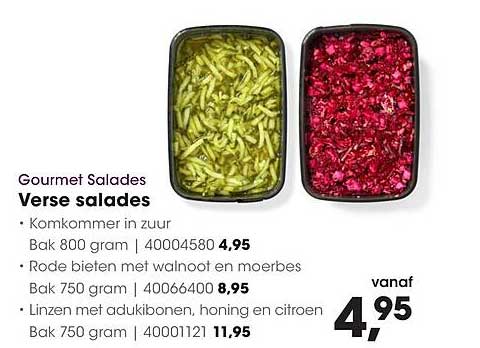 Verse salades