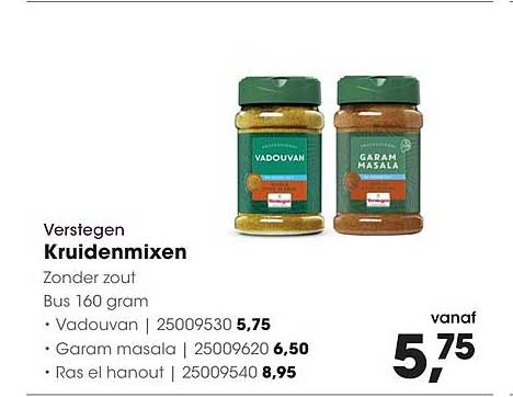 Verstegen Kruidenmixen zonder zout