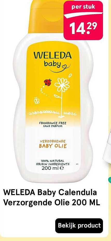 WELEDA Baby Calendula Verzorgende Olie 200 ML