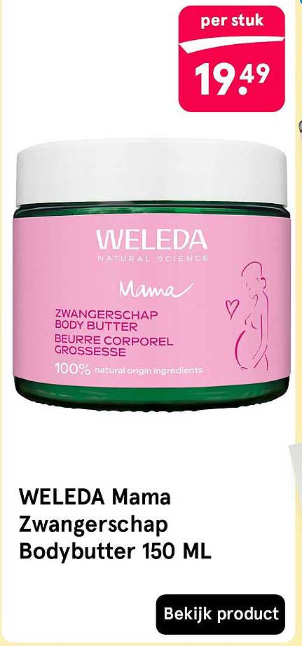 WELEDA Mama Zwangerschap Bodybutter 150 ML