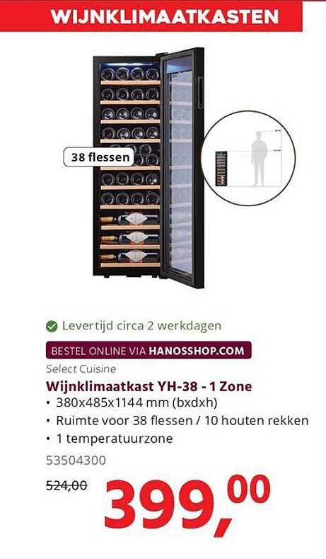 Wijnklimaatkast YH-38 - 1 Zone