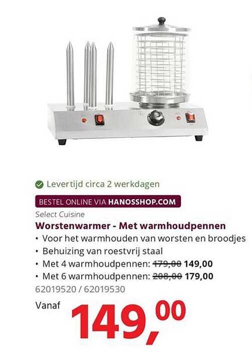 Worstewwarmer - Met warmhoudpennen