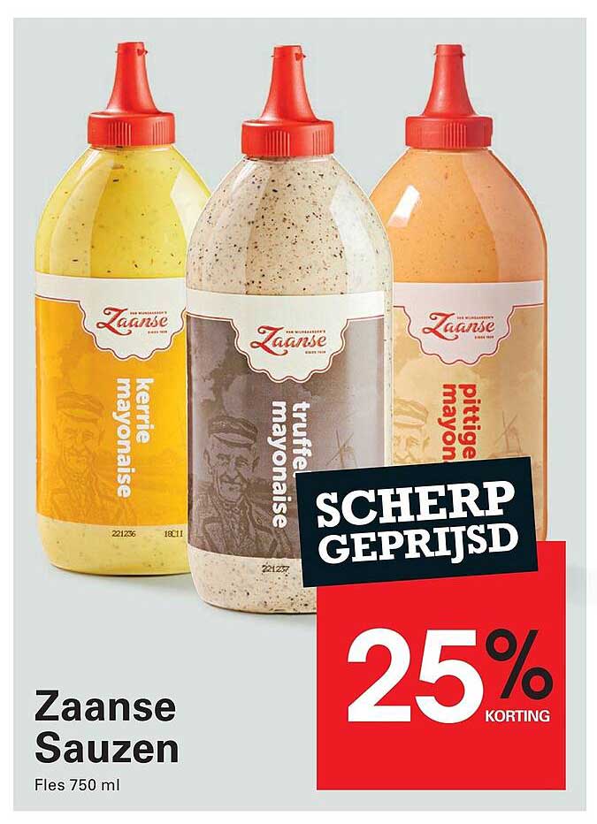Zaanse Sauzen 25% KORTING