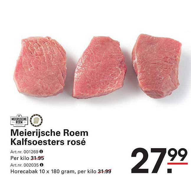 Meierijse Roem Kalfsoesters rosé