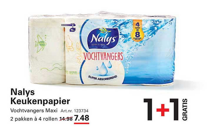Nalys Keukenpapier Vochtvangers Maxi