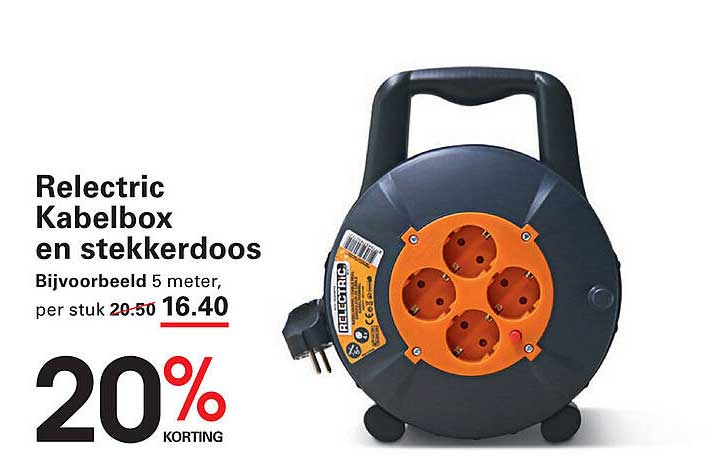 Relectric Kabelbox en stekkerdoos