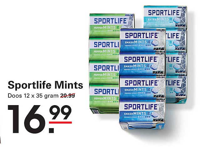 Sportlife Mints Doos 12 x 35 gram