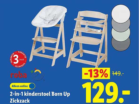 2-in-1 kinderstoel Born Up Zickzack