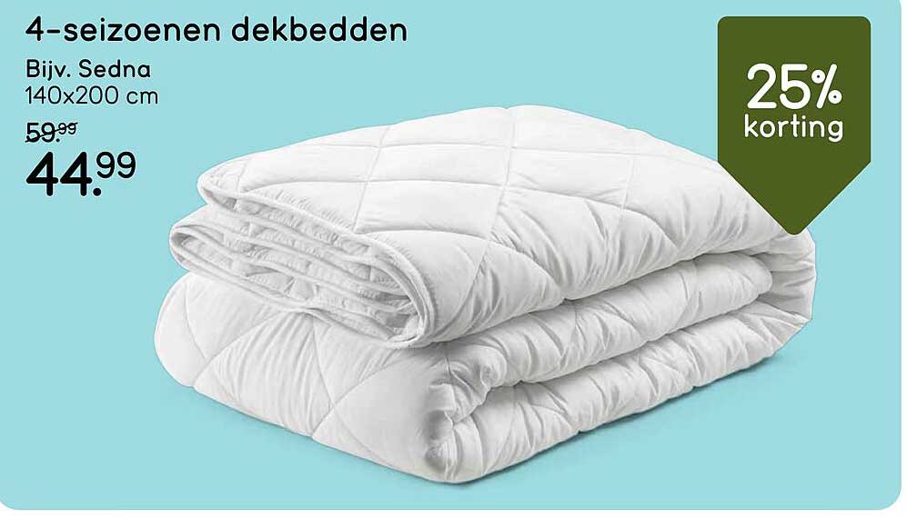 4-seizoenen dekbedden Biv. Sedna 140x200 cm 25% korting