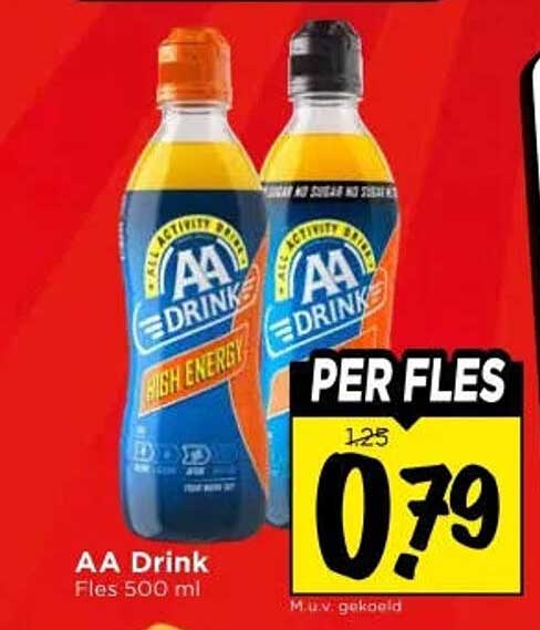 AA Drink Fles 500 ml PER FLES