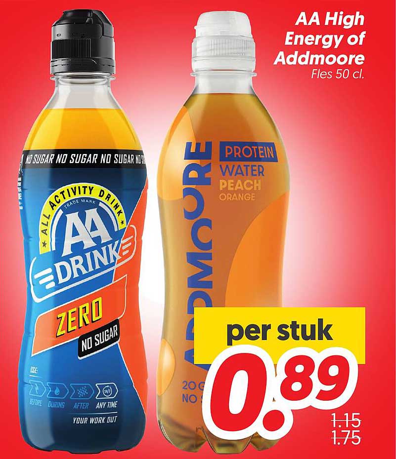 AA High Energy of Addmoore Fles 50 cl.