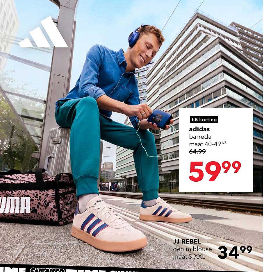 adidas barreda maat 40-49¹/₃ €5 korting