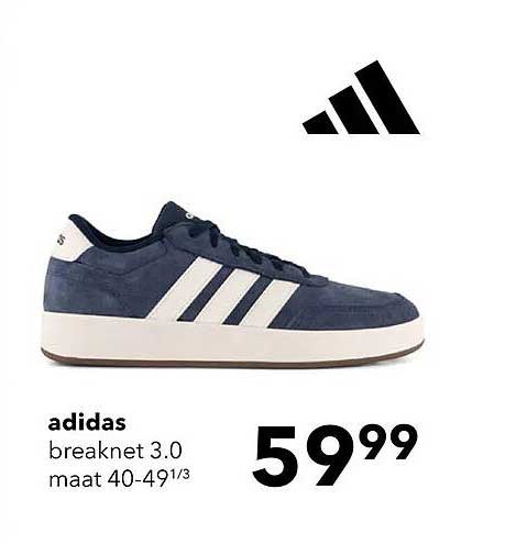 adidas breaknet 3.0 maat 40-49⅓