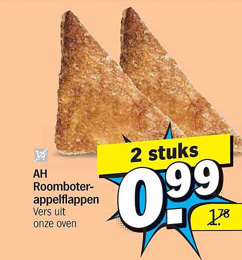 AH Roomboter-appelflappen Vers uit onze oven 2 stuks