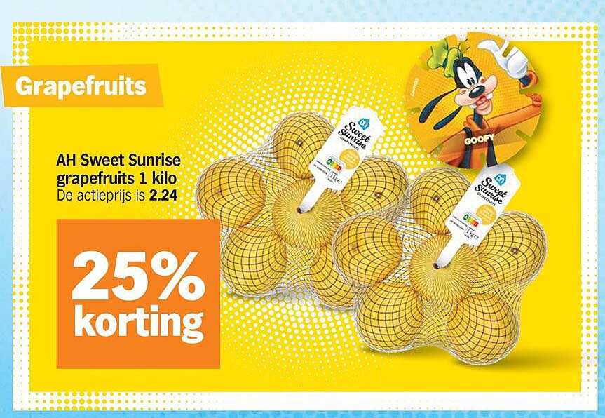 AH Sweet Sunrise grapefruits 1 kilo 25% korting