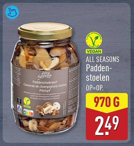 ALL SEASONS Paddenstoelenpot OP=OP. 970 G