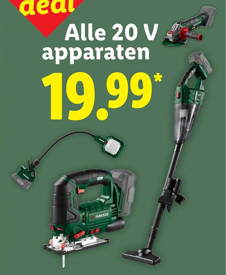 Alle 20 V apparaten
