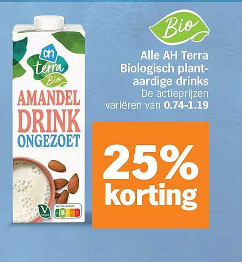 Alle AH Terra Biologisch plantaardige drinks