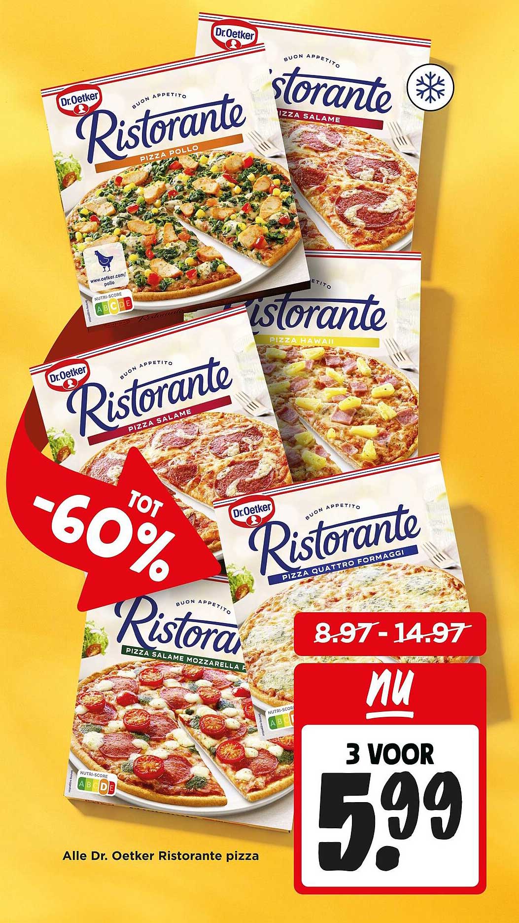 Alle Dr. Oetker Ristorante pizza