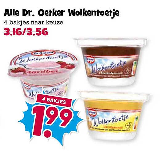 Alle Dr. Oetker Wolkentoetje