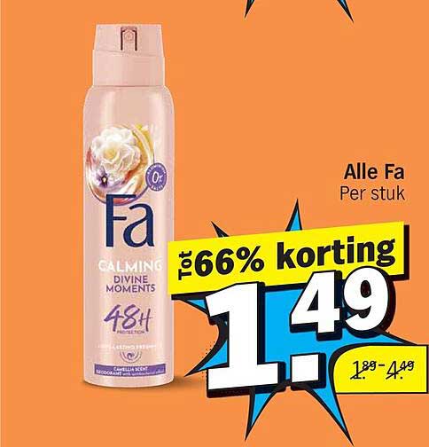 Alle Fa Per stuk Tot 66% korting