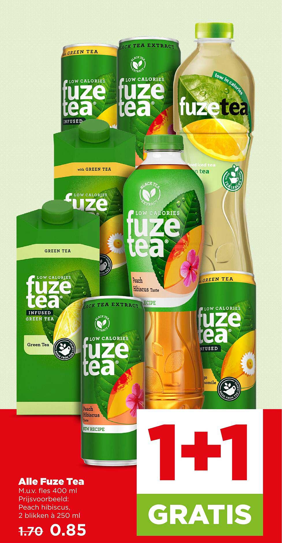 Alle Fuze Tea 1+1 gratis