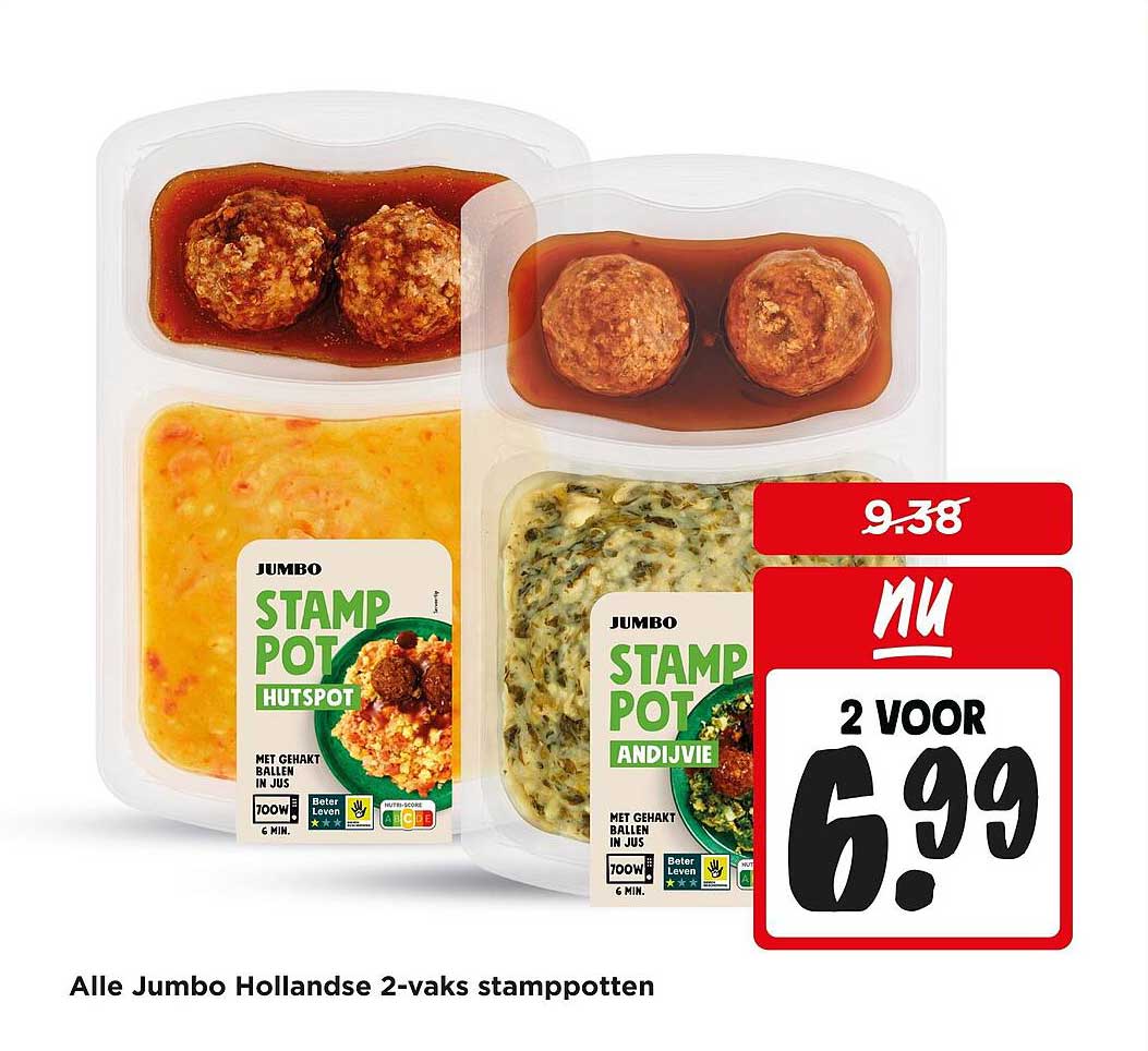 Alle Jumbo Hollandse 2-vaks stamppotten