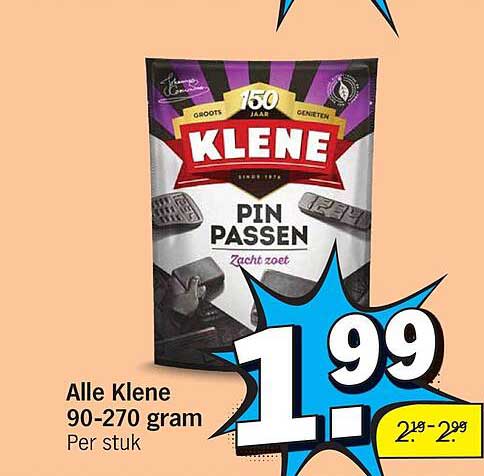 Alle Klene 90-270 gram Per stuk