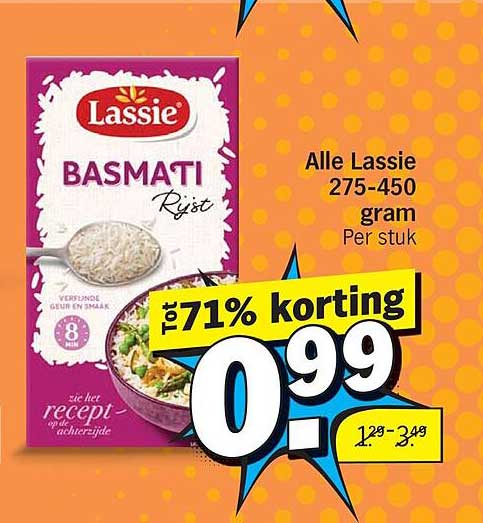 Alle Lassie 275-450 gram Per stuk Tot 71% korting
