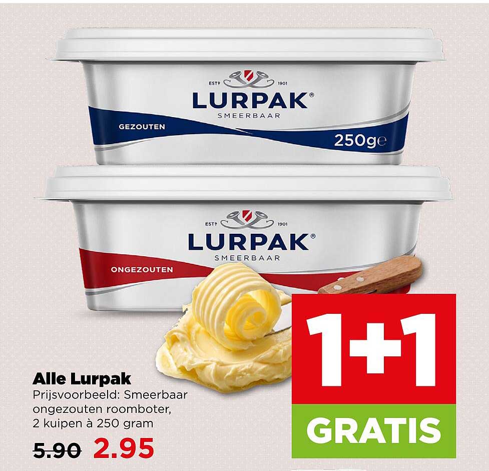 Alle Lurpak 1+1 gratis