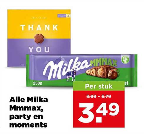 Alle Milka Mmmax, party en moments