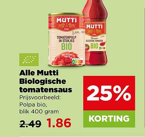 Alle Mutti Biologische tomatensaus
