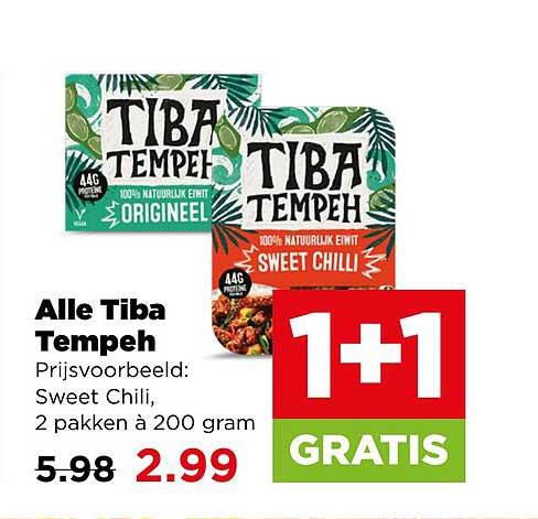 Alle Tiba Tempeh 1+1 GRATIS