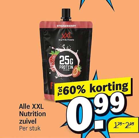 Alle XXL Nutrition zuivel Tot 60% korting