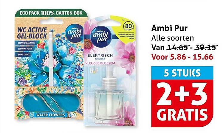 Ambi Pur Alle soorten 2+3 GRATIS