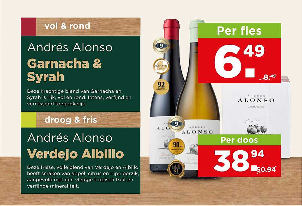 Andrés Alonso Garnacha & Syrah Per fles