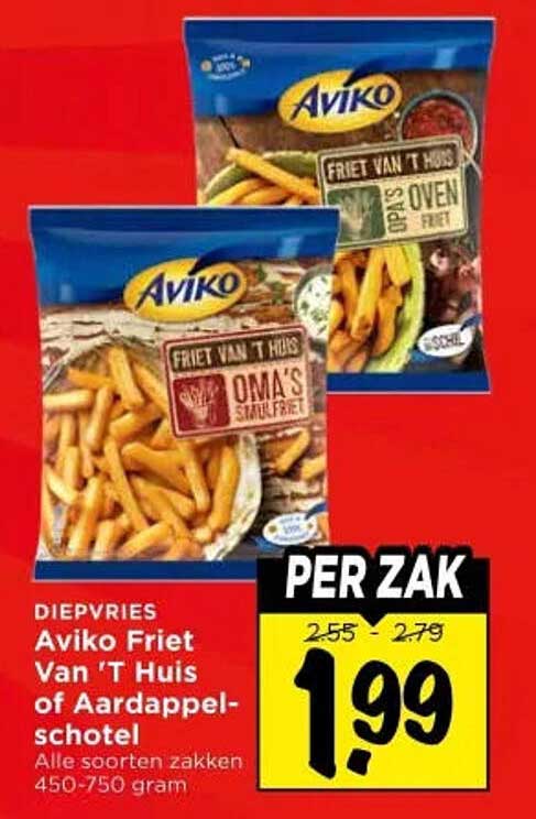 Aviko Friet Van 'T Huis of Aardappel-schotel