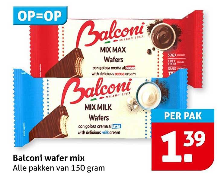 Balconi wafer mix